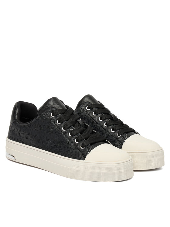 DKNY DKNY Trampki York Perf Lace UP K4533691 Czarny
