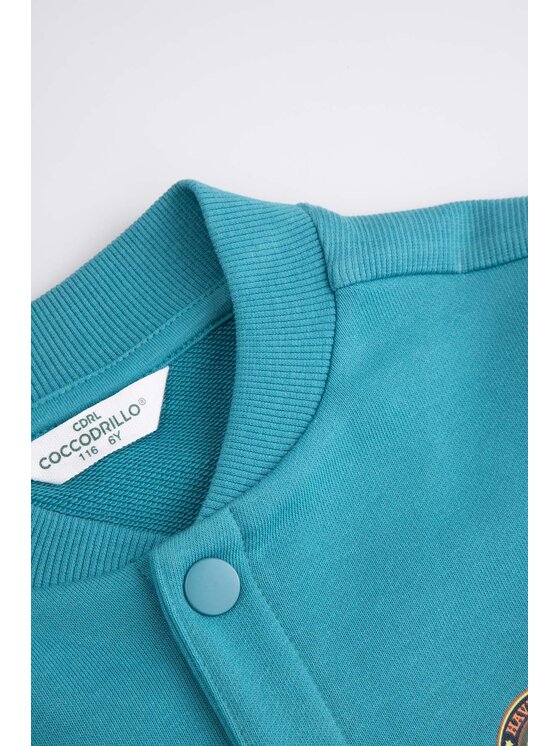 Coccodrillo Coccodrillo Mikina WC6132201FBK-013 Tyrkysová Regular Fit