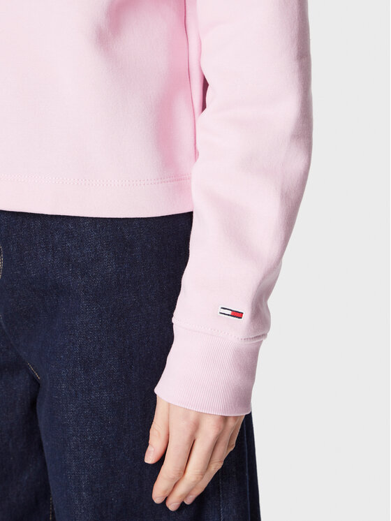 Tommy Jeans Tommy Jeans Felpa Essential Logo DW0DW14327 Rosa Relaxed Fit