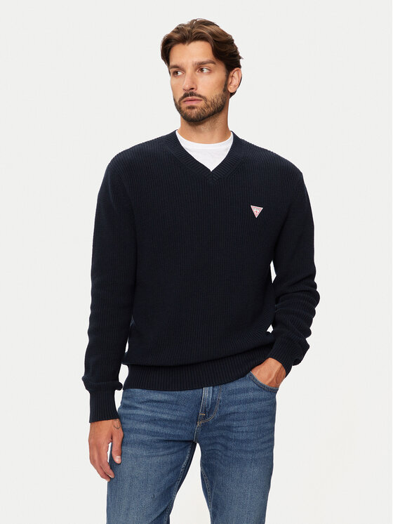 Guess Guess Megztinis M4BR33 Z3HM1 Tamsiai mėlyna Regular Fit