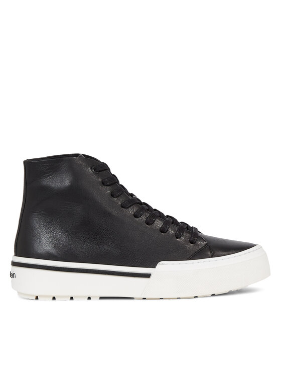 Sneakers Calvin Klein High Top Lace Up HM0HM01165 Negru