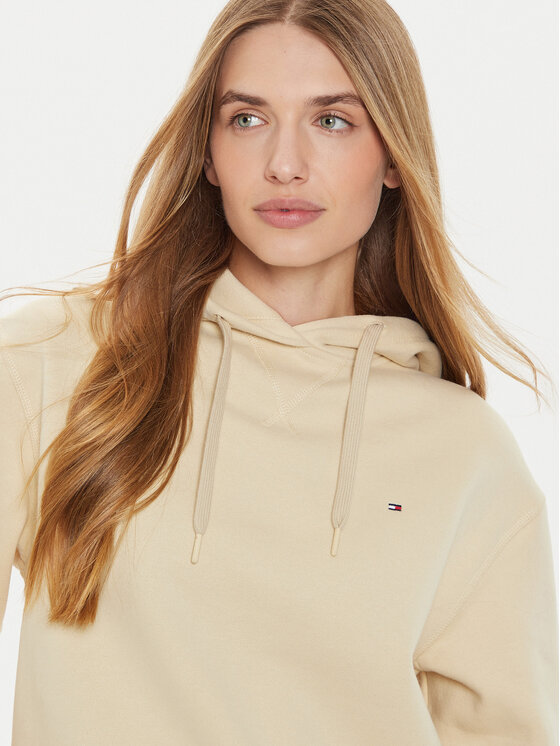 Tommy Hilfiger Tommy Hilfiger Majica dugih rukava WW0WW41245 Bež Relaxed Fit
