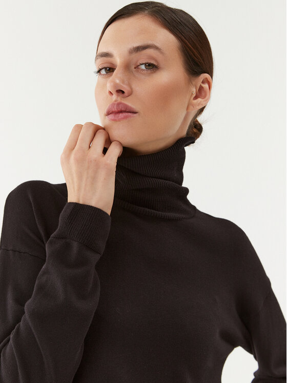 United Colors Of Benetton United Colors Of Benetton Rollkragenpullover 103CD200R Schwarz Regular Fit