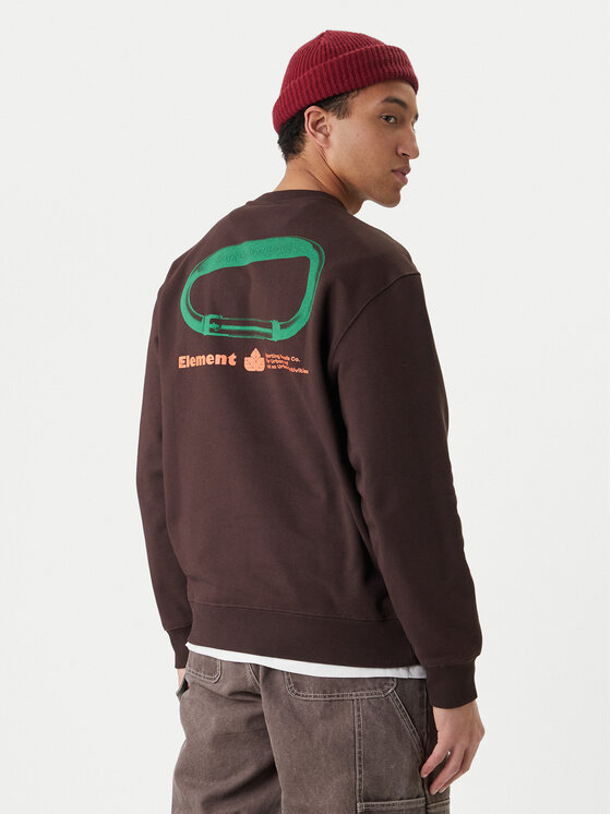 Element Element Felpa Sporting Cr ELYSF00308 Marrone Regular Fit