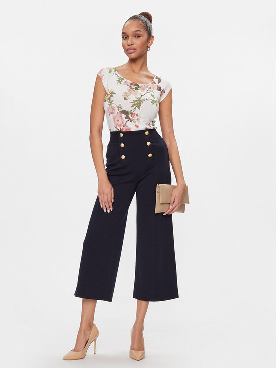 Luisa Spagnoli Luisa Spagnoli Hlače Moni A 540857 Tamnoplava Regular Fit