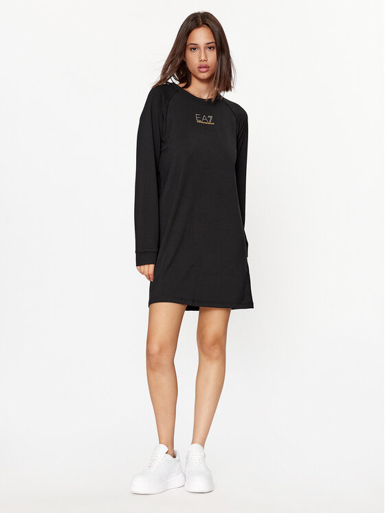 EA7 Emporio Armani EA7 Emporio Armani Rochie de zi 6RTA51 TJ9RZ 1200 Negru Regular Fit