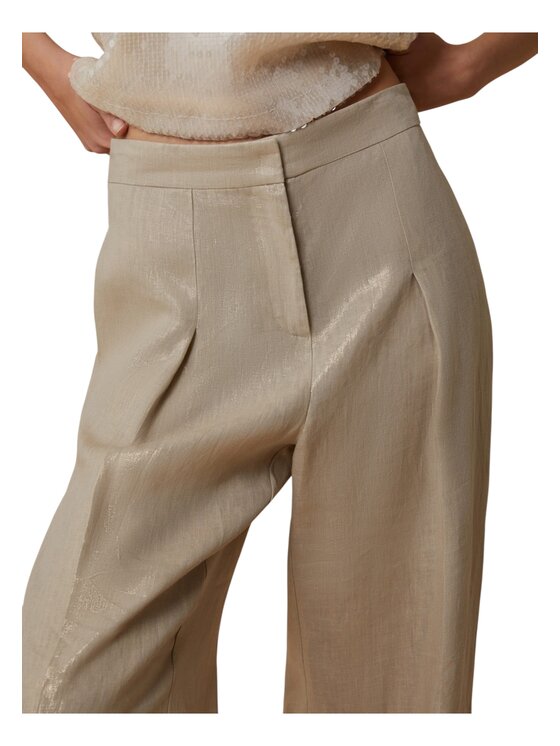 Pennyblack Pennyblack Pantaloni invernali 2511131132200-001 Oro Regular Fit