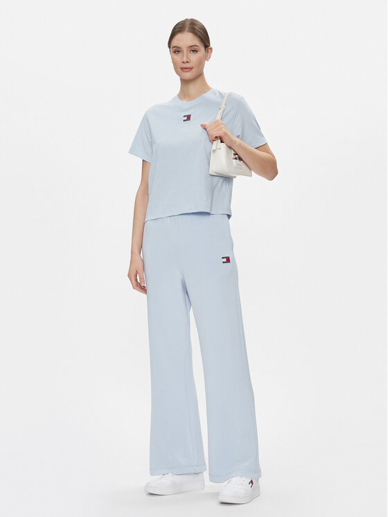 Tommy Jeans Tommy Jeans T-krekls Badge DW0DW17391 Tumši zils Boxy Fit