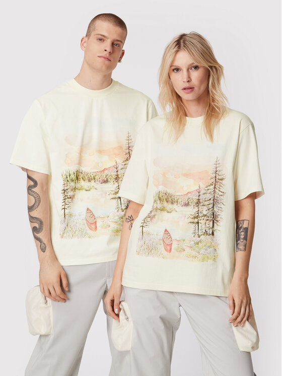 2005 2005 Marškinėliai Unisex 2005 X Leeves „Good Morning” Smėlio Regular Fit