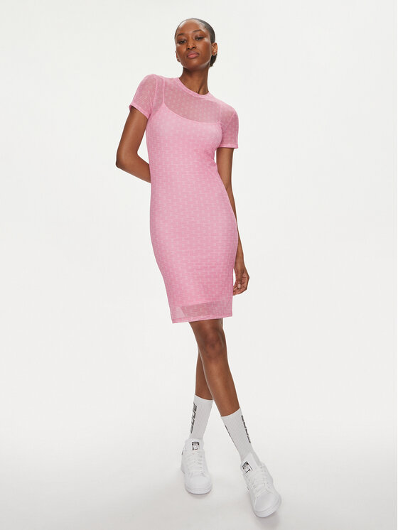 HUGO Hugo Ежедневна рокля Nasaja_B 50514940 Розов Slim Fit