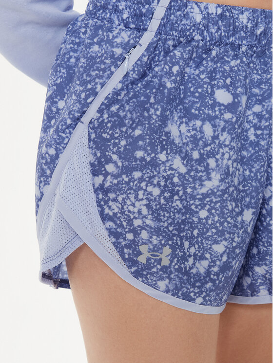 Under Armour Under Armour Športne kratke hlače Ua Fly By Printed Short 1382439-539 Modra Loose Fit