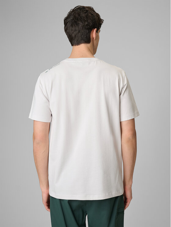 4F 4F T-Shirt NATURE’S TRAIL Biały Regular Fit