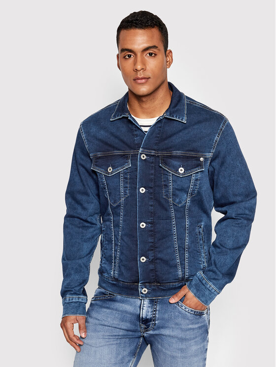 Pepe Jeans Jeans jakna Pinner PM402465 Mornarsko modra Regular Fit