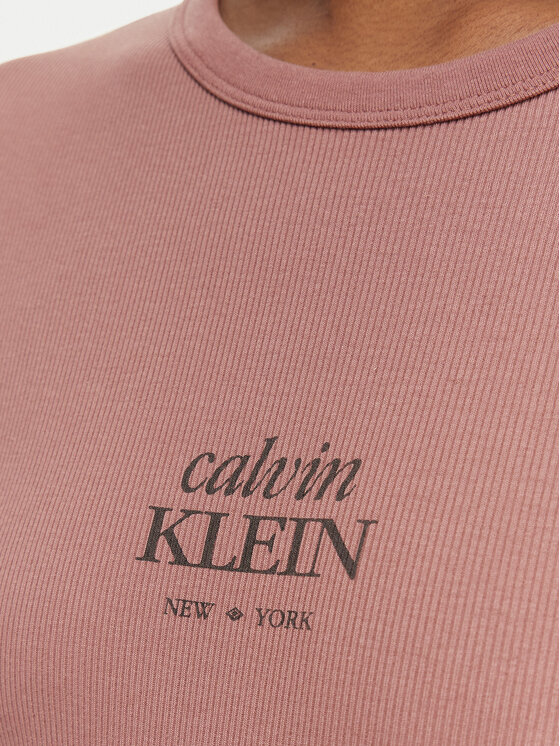 Calvin Klein Jeans Calvin Klein Jeans Φόρεμα καλοκαιρινό LV044F241G Ανοιχτό καφέ Slim Fit