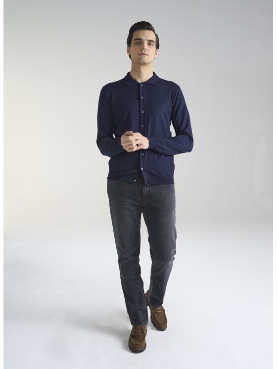 Pako Lorente Pako Lorente Kardigan P24SF-2X-001 Granatowy Classic Fit