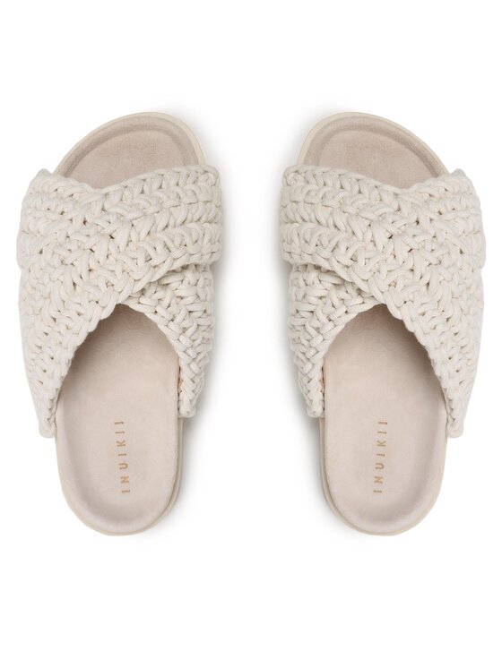 Inuikii Inuikii Șlapi Woven 70104-105 Alb