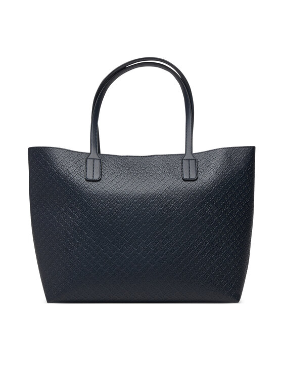 Tommy Hilfiger Tommy Hilfiger Borsetta Th Icon Tote Mono AW0AW19004 Blu scuro
