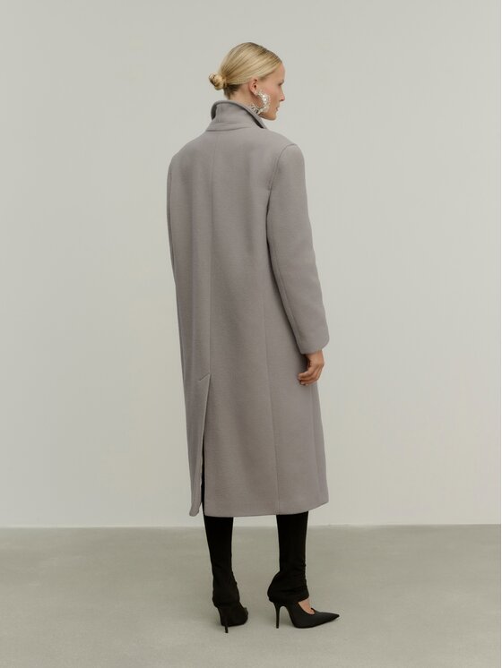 La Mania La Mania Cappotto di lana METROPOLITAN Grigio Classic Fit