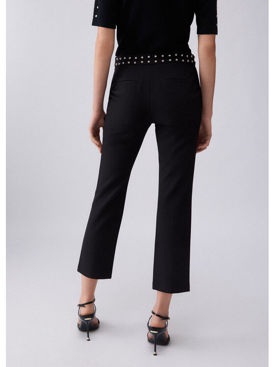 Liu Jo Liu Jo Spodnie materiałowe WA6106T252722222 Czarny Slim Fit