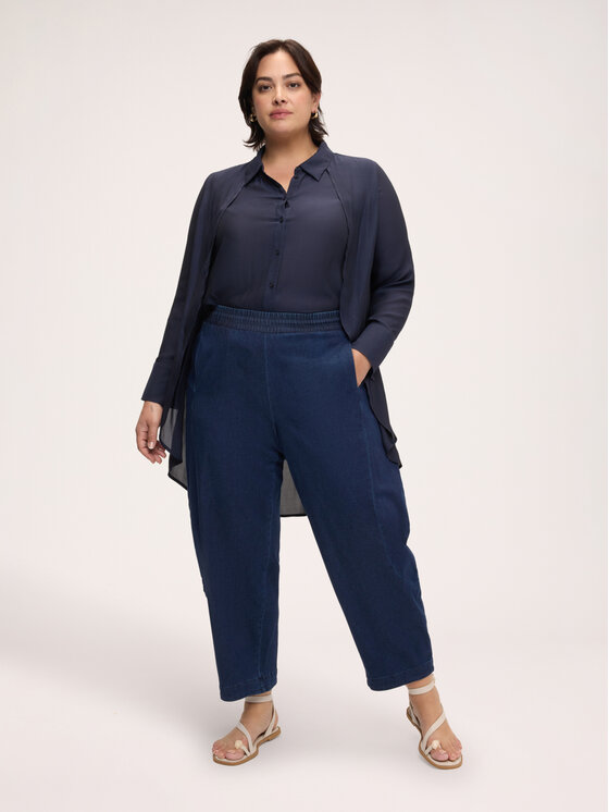 Fiorella Rubino Fiorella Rubino Jeansy P400E000080N034 Niebieski Baggy Fit