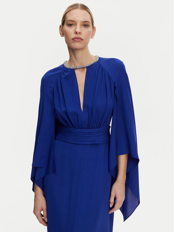 Luisa Spagnoli Luisa Spagnoli Večernja haljina Predicato 541707 Plava Regular Fit