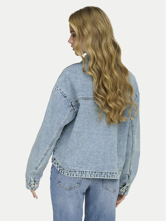 ONLY ONLY Farmer kabát Lara 15372651 Kék Regular Fit