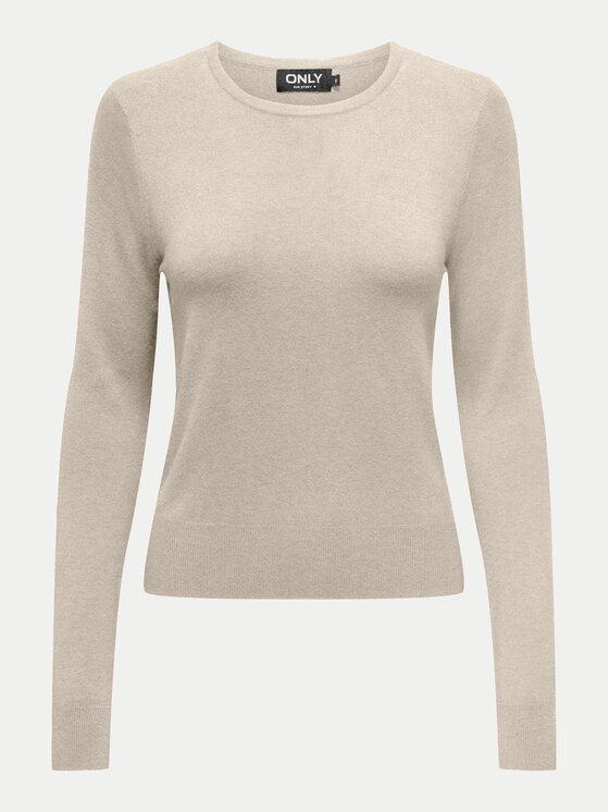 ONLY ONLY Sweter Venice 15333989 Écru Regular Fit