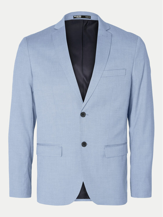 Selected Homme Selected Homme Marynarka 16092418 Błękitny Slim Fit