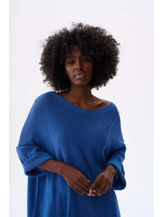 blue shadow blue shadow Sweter Gustti Niebieski Standard Fit
