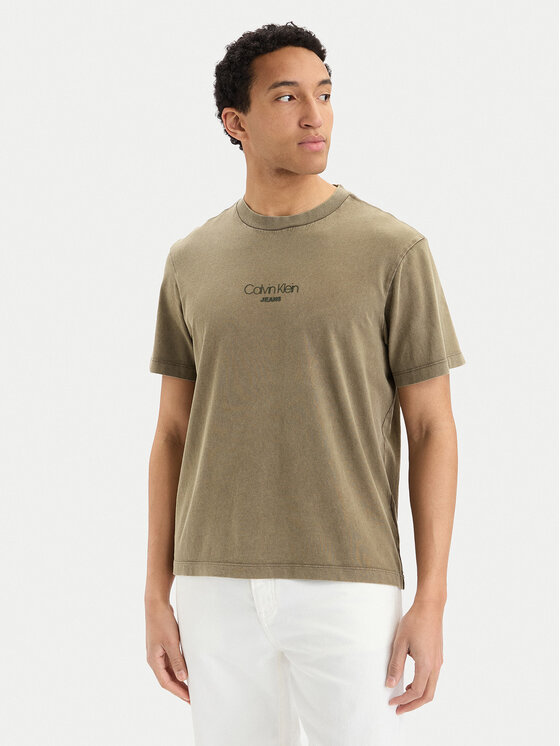 Calvin Klein Jeans Tricou LV04RB824G Verde Regular Fit