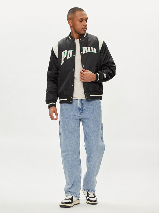 Puma Puma Μπόμπερ μπουφάν Varsity 623691 Μαύρο Oversize
