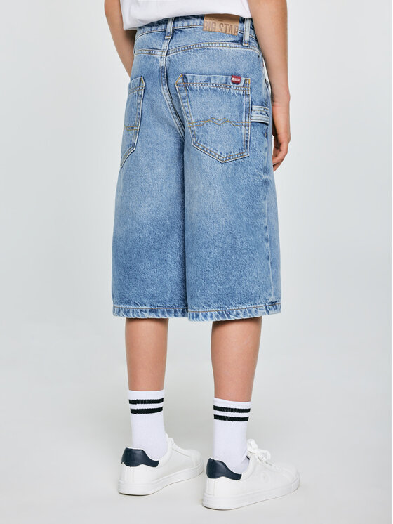 BIG STAR BIG STAR Szorty jeansowe ANDYS Niebieski Loose Fit