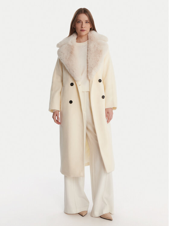 Artigli Artigli Cappotto di transizione ACCP002929 Écru Regular Fit