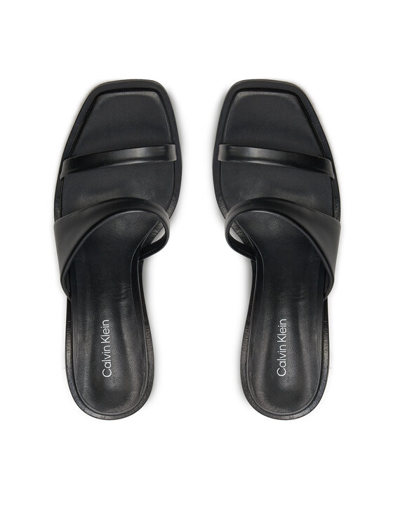 Calvin Klein Calvin Klein Klapki Heel Slide 70 Lth HW0HW02072 Czarny