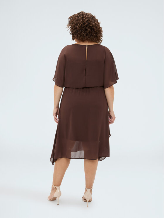 Fiorella Rubino Fiorella Rubino Sukienka wieczorowa 7019T101866N032 Brązowy A-Line Fit
