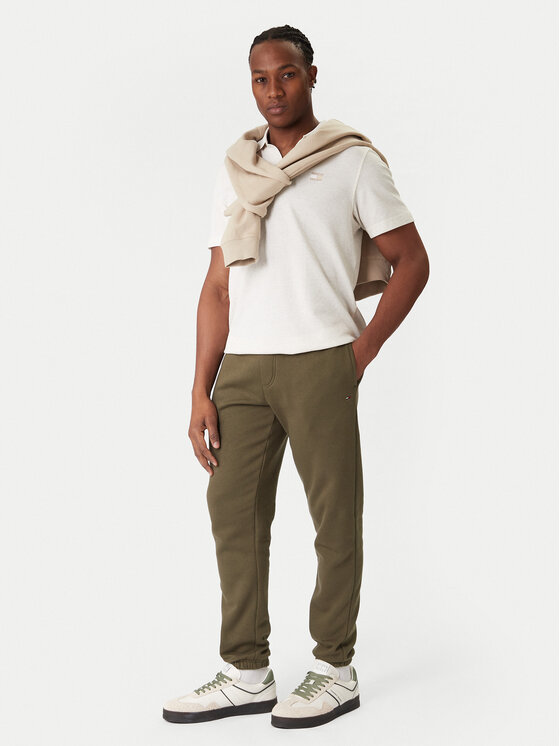 Tommy Jeans Tommy Jeans Teplákové kalhoty DM0DM20473 Khaki Regular Fit