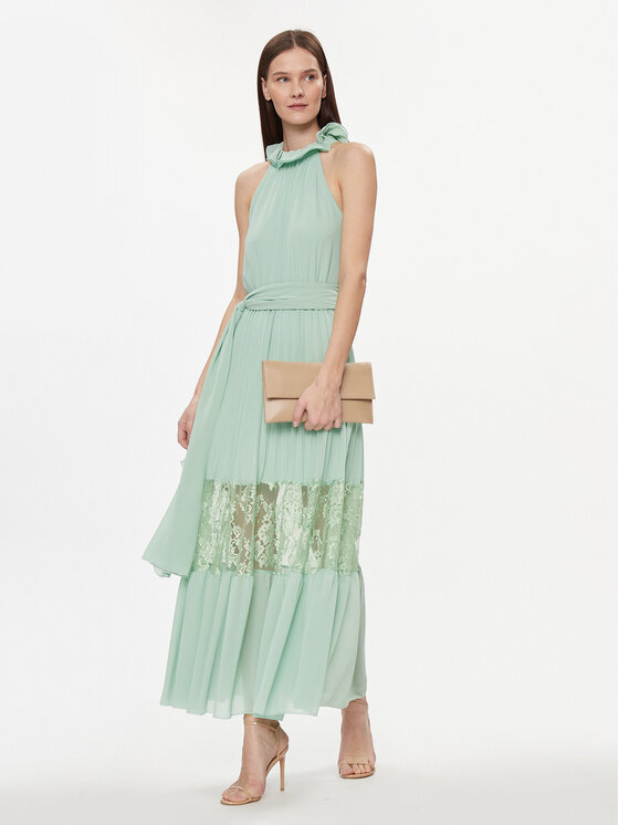 Kontatto Kontatto Rochie de seară SU301 Verde Regular Fit