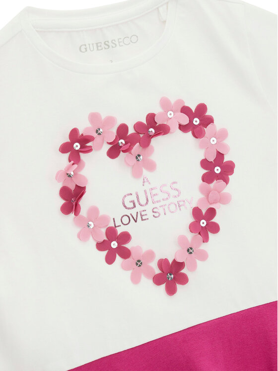 Guess Guess T-Shirt K6GI20 K6YW4 Weiß Regular Fit