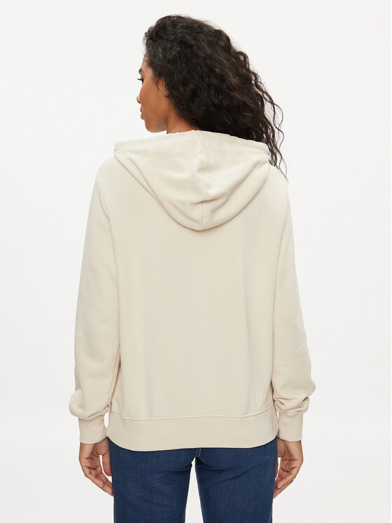 Wrangler Wrangler Суитшърт 112350335 Екрю Regular Fit