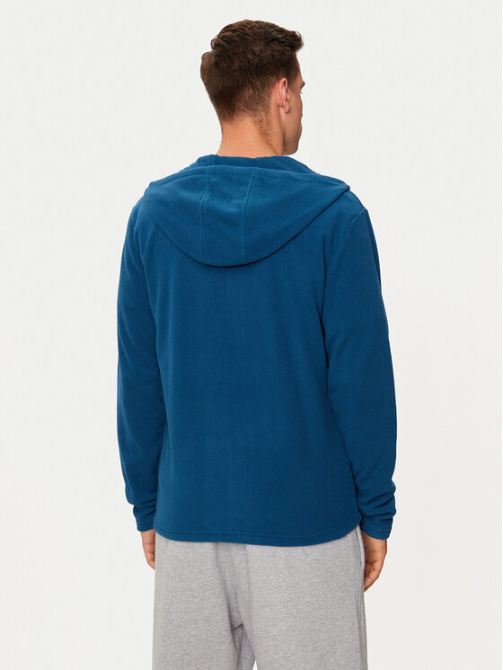 4F 4F Fleecová mikina 4FWMM00TFLEM290 Modrá Regular Fit
