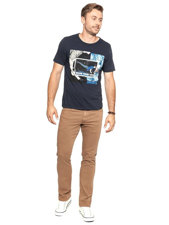 Lee Lee T-shirt PHOTO TEE Blu Regular Fit