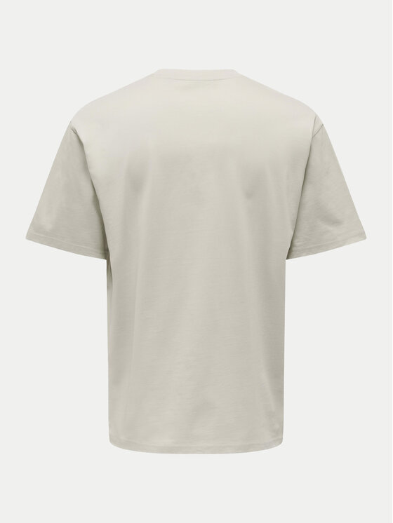 Only & Sons Only & Sons T-Shirt Fred 22022532 Beżowy Relaxed Fit