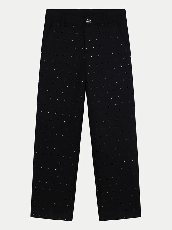 MICHAEL KORS KIDS MICHAEL KORS KIDS Штани з тканини R30179 M Чорний Wide Leg