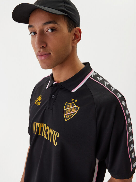 Kappa Kappa Techniniai marškinėliai Banda Stafen 38254UW Juoda Comfort Fit