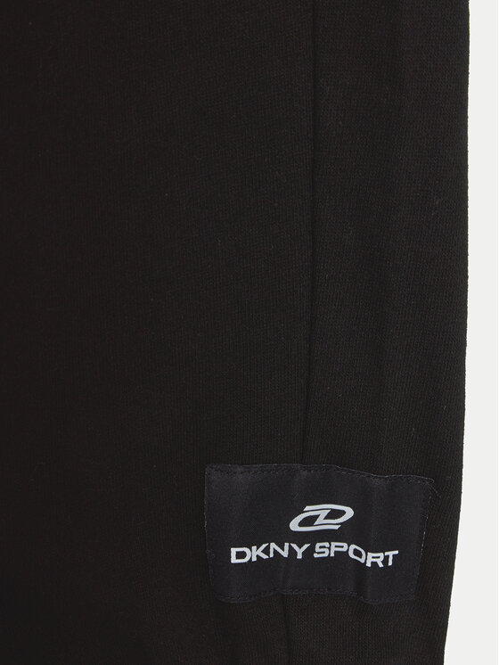 DKNY Sport DKNY Sport Spodnie dresowe DPPP2982 Czarny Regular Fit