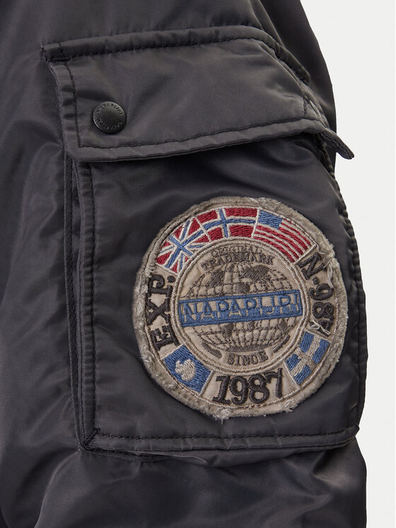 Napapijri Napapijri Bomberjacke A-Nemes NP0A891X Schwarz Regular Fit