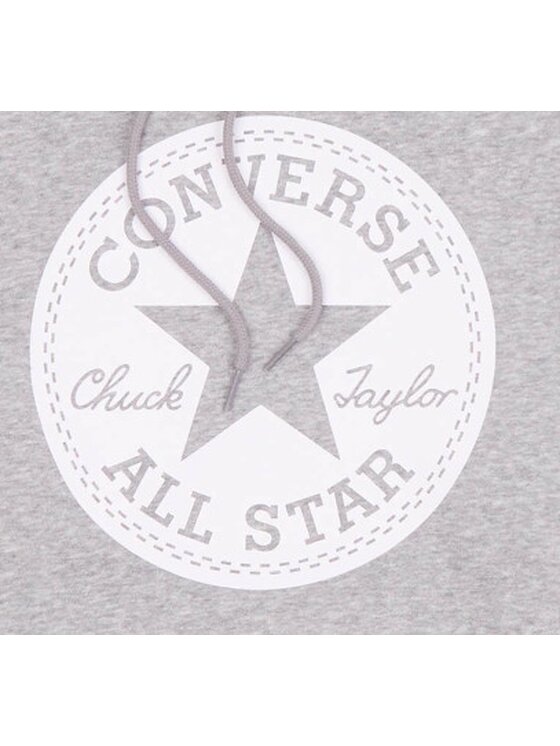 Converse Converse Mikina Chuck Patch Šedá Classic Fit