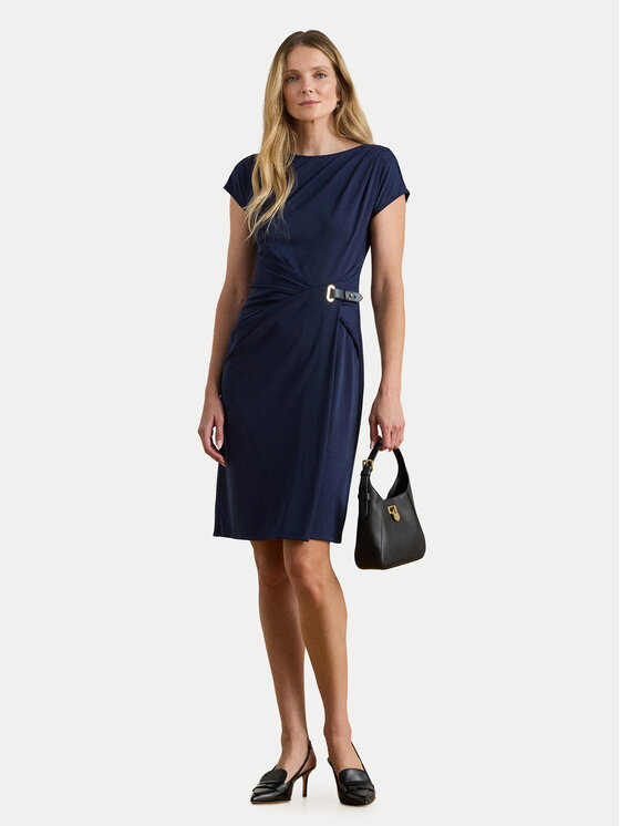 LAUREN RALPH LAUREN LAUREN RALPH LAUREN Sukienka koktajlowa 200P03763001 Granatowy Slim Fit