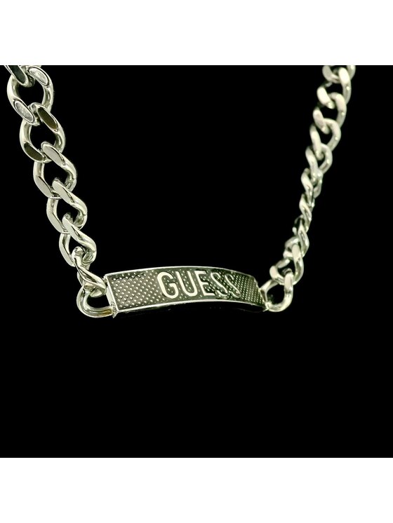 Guess Guess Bransoletka JUXB03214JWSTBKL Srebrny