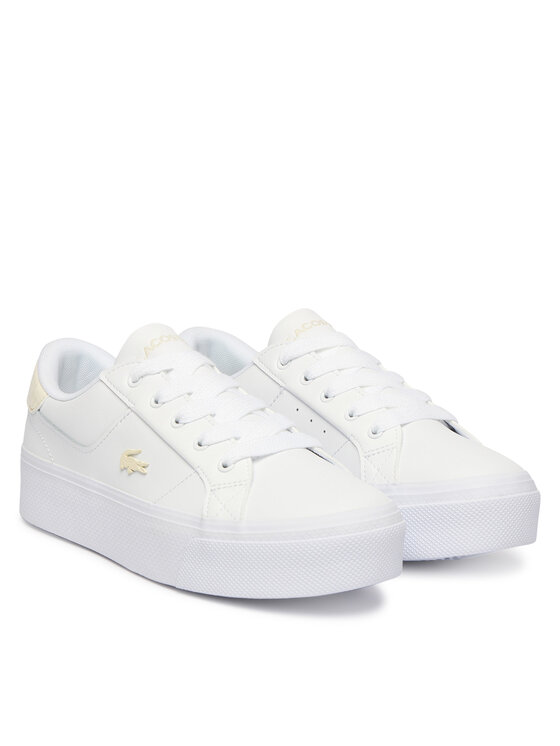 Lacoste Lacoste Snīkeri Ziane Platform 50CFA0033 Balts